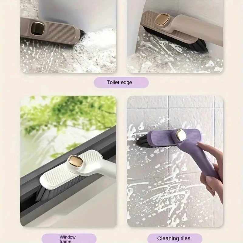 Multipurpose Bathroom Tile Floor Gap Cleaning Brush Rotating Crevice Brushes With Dead End Strong Bristles