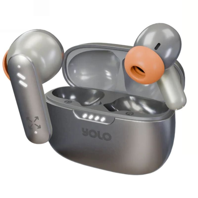 Yolo Aria Earbuds – ANC, 13mm Bass Boost Driver, 24H Playback | Bluetooth 5.3, Quad Mic, Gaming & Music Modes