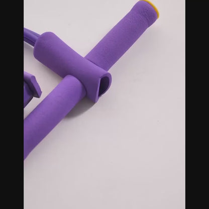 Foot Pedal Resistance Band – Elastic Sit-Up Pull Rope for Yoga & Fitness | Tummy Trimmer (Random Colors)