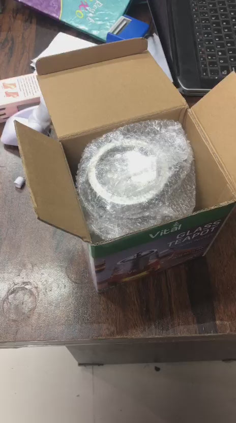 Infuser Glass Tea Jug with Stainless Steel Filter – Premium Hot & Cold Brewer for Tea, Detox Water & Herbal Drinks